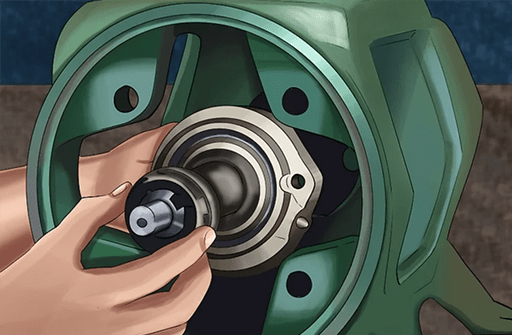 A diagram about replacing the seal